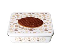 Purely Home Chocolate Digestive Biscuit Tin - Rectangular Metal Storage Container for Baking Novelty Kitchen Gifts 195 x 125 x 75mm
