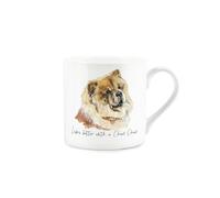 Purely Home Chow Chow Mug - Lifes Better with a Chow Chow Bone China White Mug - Tea/Coffee Gift for Dog Lovers