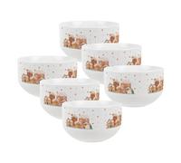 Purely Home Christmas Gingerbread Houses Ceramic Snack Bowl - Set Of 4