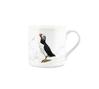Purely Home Coastal Animals Puffins Seaside Themed Mug - Fine Bone China White Coffee/Tea Present Gift