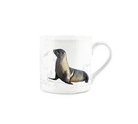 Purely Home Coastal Animals Sea Lions Seaside Themed Mug - Fine Bone China White Coffee/Tea Present Gift