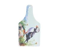 Purely Home Coastal Puffin Large Bottle Serving Board - Glass Kitchenware Platter