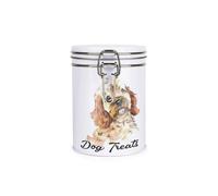 Purely Home Cockapoo Dog Treats Canister By Rhiannon Chauncey - Metal Clip Lid Food Storage Jar For Pet Food 700Ml