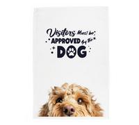 Purely Home Cockapoo Tea Towel - Panama Cotton Novelty Kitchen Gift For Dog Lovers