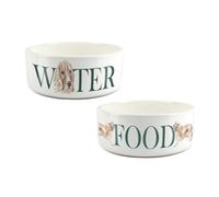 Purely Home Cocker Spaniel Food & Water Bowl Set By Rhiannon Chauncey