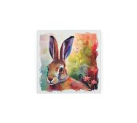 Purely Home Colourful Hare Glass Hot Pot Stand - Heat Resistant Non-Slip Trivet