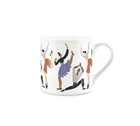 Purely Home Contemporary Dancers Ballet Inspired Fine Bone China Mug White Coffee/Tea Present Gift