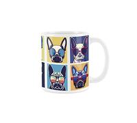 Purely Home Cool Pets Frenchies French Bulldog Mug - Pets White Coffee/Tea Gift 11oz