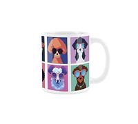 Purely Home Cool Pets Poodles Mug - Pets White Coffee/Tea Gift 11oz