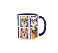 Purely Home Cool Pets Retrievers Mug - Pets Navy Blue Coffee/Tea Gift 11oz