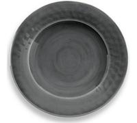 Purely Home Crackle Grey Melamine Dinner Plates - Set Of 4
