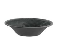 Purely Home Crackle Grey Melamine Low Bowls - Set Of 4