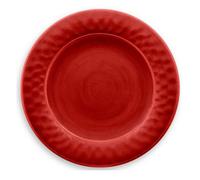Purely Home Crackle Red Melamine Dinner Plates - Set Of 5