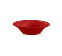 Purely Home Crackle Red Melamine Low Bowl