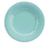 Purely Home Crackle Turquoise Melamine Dinner Plates - Set Of 8