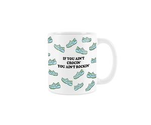 Purely Home Crocs Novelty Mug - Slogan Crocin Rockin Joke White Tea Coffee Gift Present Mug