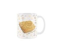 Purely Home Custard Cream Ceramic Mug - Novelty British Biscuits/Cookie Print - Tea Coffee Gift/Present Mug