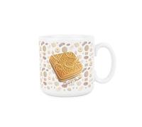 Purely Home Custard Cream Mug - Novelty Biscuits Foodies Gifts - Tea/Coffee Ceramic White Cup Funny Present