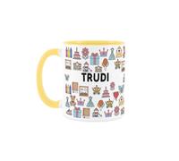 Purely Home Custom Childminder Mug - Humourous Nanny/Babysitter Novelty Gift - Tea/Coffee Yellow Ceramic Cup Personalised Present for Childminders