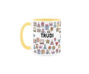 Purely Home Custom Childminder Mug - Humourous Nanny/Babysitter Novelty Gift - Tea/Coffee Yellow Ceramic Cup Personalised Present for Childminders