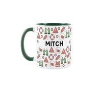 Purely Home Custom Lifeguard Mug - Humourous Swimming Rescue Novelty Gift - Tea/Coffee Green Ceramic Cup Personalised Present for Lifeguard