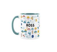 Purely Home Custom Meteorologist Mug - Humourous Weatherman Novelty Gift - Tea/Coffee Blue Ceramic Cup Personalised Present for Meterorologists
