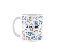 Purely Home Custom Podiatrist Mug - Humourous Foot Surgeon Novelty Gift - Tea/Coffee Lilac Ceramic Cup Personalised Present for Podiatrists