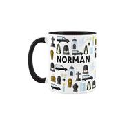 Purely Home Custom Undertaker Mug - Dark Humour Funeral Director Novelty Gift - Tea/Coffee Black Ceramic Cup Personalised Present for Undertakers