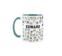 Purely Home Custom Web Developer Mug - Humourous IT Software Developer Novelty Gift - Tea/Coffee Blue Ceramic Cup Personalised Present for Web Developers