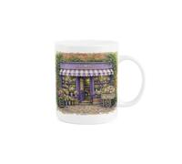 Purely Home Cute Traditional Florist Shopfront Mug - Tea/Coffee Bone China Cup Quote Gift