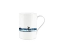 Purely Home Cycling Mug - Roadside Mountains Bike Cyclist Gift/Present - Bone China Tea/Coffee Mug