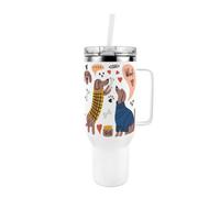Purely Home Dachshund Doodle - 40Oz Stainless Steel Xl Travel Cup With Straw And Lid