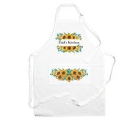 Purely Home Dads Kitchen Apron - Sunflower Cooking & Baking Gift For Dad