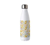 Purely Home Daisies Stainless Steel Water Bottle - Pretty Yellow Floral Gift For Her - Double Walled 500Ml Metal Hot/cold Drinks Bottle Gifts