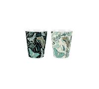 Purely Home Dark Moths Ceramic Egg Cups - Kitchen Gift Box Set Of 2