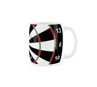 Purely Home Darts Mug - Dart Board Pub Sports/games - Ceramic Tea/coffee Bar Gift Cup
