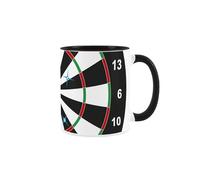 Purely Home Darts Mug - Dartboard Pub Sports/Games - Ceramic Tea/Coffee Cup Bar Gifts