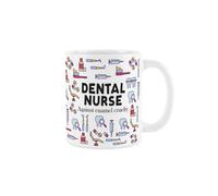 Purely Home Dental Nurse Mug - Humorous Teeth Themed Novelty Gifts - Tea/coffee Hot Drinks Ceramic Cup Present