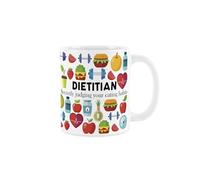 Purely Home Dietitian Mug - Humorous Healthcare & Wellbeing Nutrition Coach Novelty Gifts - Tea/Coffee Hot Drinks White Ceramic Cup Present