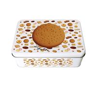 Purely Home Digestive Biscuit Tin - Rectangular Metal Storage Container For Baking Novelty Kitchen Gifts 195 X 125 X 75mm