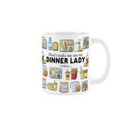 Purely Home Dinner Lady Mug - Humorous School Lunch Staff Funny Novelty Gift - Tea/coffee Hot Drinks White Ceramic Cup Present