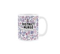 Purely Home District Nurse Mug - Humourous Trades Funny Novelty Gift - White Tea/coffee Ceramic Cup Present For Nursing & Medical Staff