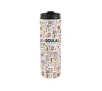 Purely Home Doula Travel Flask - Novelty Maternity Support Workers Gift - Reusable Stainless Steel Vacuum-Sealed Double-Walled 500Ml Flask