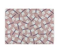 Purely Home Dragonflies Worktop Protector - Large Textured Glass Chopping Board