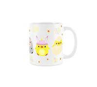 Purely Home Easter Animals Mug - Easter Spring Themed Gifts - Tea/Coffee Gift Ceramic White Cup
