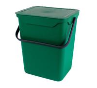 Purely Home Easy Eco 10L Large Green Plastic Kitchen Compost Caddy/food Bin For Food Waste Recycling - 10 Litre