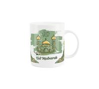 Purely Home Eid al-Fitr Mug - Ramadan Celebration Eid Mubarak Gift/Present - Tea/Coffee White Bone China Mug