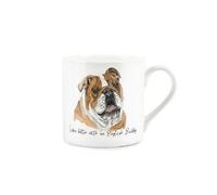 Purely Home English Bulldog Mug - Lifes Better With A Bulldog Bone China White Mug - Tea/coffee Gift For Dog Lovers
