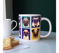 Purely Home Extra Large Big Cool Pets Pugs Jumbo White Coffee/tea Gift