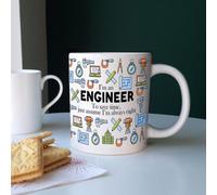 Purely Home Extra Large Big Engineer Mug Fun Trades Gift - Jumbo White Coffee/tea Present